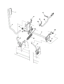 Mower Lift parts for Husqvarna Front-Engine Lawn Tractor YTH2246-917287542 from AppliancePartsPros.com