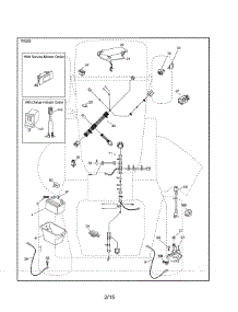 Electrical parts for Husqvarna Front-Engine Lawn Tractor YTH22V46-96043018101 from AppliancePartsPros.com