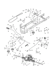 Drive parts for Husqvarna Front-Engine Lawn Tractor YTH22V46-96043018101 from AppliancePartsPros.com