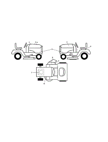 Decals parts for Husqvarna Front-Engine Lawn Tractor YTH22V46-96043018101 from AppliancePartsPros.com
