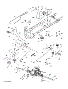Drive parts for Husqvarna Front-Engine Lawn Tractor YTH22V46-96043027100 from AppliancePartsPros.com