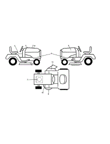 Decals parts for Husqvarna Front-Engine Lawn Tractor YTH22V46-96043027100 from AppliancePartsPros.com