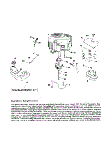 Engine parts for Husqvarna Front-Engine Lawn Tractor YTH2348-917240440 from AppliancePartsPros.com