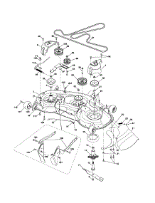 Mower Deck parts for Husqvarna Front-Engine Lawn Tractor YTH2348-917240440 from AppliancePartsPros.com