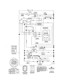 Schematic Diagram parts for Husqvarna Front-Engine Lawn Tractor YTH2348-917240442 from AppliancePartsPros.com