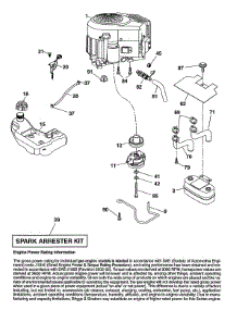 Engine parts for Husqvarna Front-Engine Lawn Tractor YTH2348-917240443 from AppliancePartsPros.com