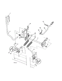Mower Lift parts for Husqvarna Front-Engine Lawn Tractor YTH2348-917240443 from AppliancePartsPros.com