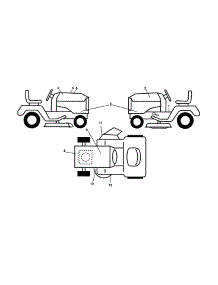 Decals parts for Husqvarna Front-Engine Lawn Tractor YTH2348-917240443 from AppliancePartsPros.com