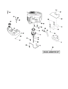 Engine parts for Husqvarna Front-Engine Lawn Tractor YTH2348-917287560 from AppliancePartsPros.com