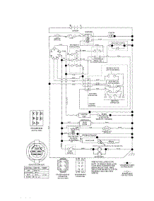 Schematic Diagram-Tractor parts for Husqvarna Front-Engine Lawn Tractor YTH2348-917287561 from AppliancePartsPros.com