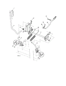 Mower Lift parts for Husqvarna Front-Engine Lawn Tractor YTH2348-917289560 from AppliancePartsPros.com