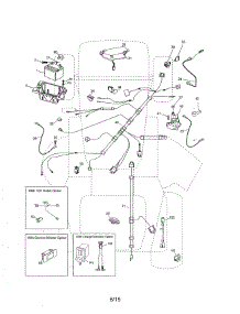 Electrical parts for Husqvarna Front-Engine Lawn Tractor YTH24V48-96043018200 from AppliancePartsPros.com