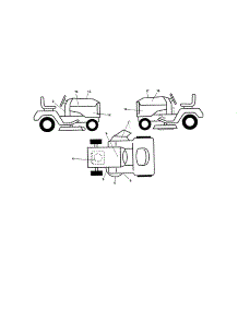 Decals parts for Husqvarna Front-Engine Lawn Tractor YTH24V48-96043018200 from AppliancePartsPros.com
