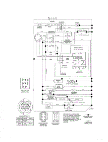 Schematic Diagram parts for Husqvarna Front-Engine Lawn Tractor YTH24V48-96043018200 from AppliancePartsPros.com