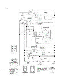 Schematic Diagram parts for Husqvarna Front-Engine Lawn Tractor YTH24V54-96043018800 from AppliancePartsPros.com