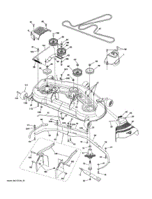 Mower Deck parts for Husqvarna Front-Engine Lawn Tractor YTH24V54-96043025900 from AppliancePartsPros.com