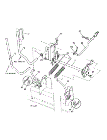 Mower Lift parts for Husqvarna Front-Engine Lawn Tractor YTH24V54-96043025900 from AppliancePartsPros.com