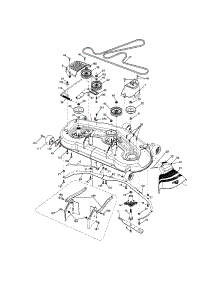 Mower Deck parts for Husqvarna Front-Engine Lawn Tractor YTS4500 from AppliancePartsPros.com
