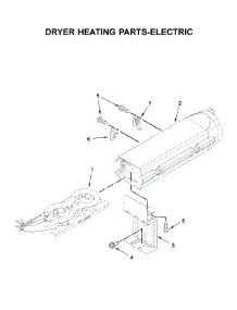 Dryer Heating Parts-Electric parts for Whirlpool Dryer YWED5100HC0 from AppliancePartsPros.com