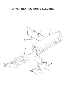 Dryer Heating Parts-Electric parts for Whirlpool Dryer YWED5100HW1 from AppliancePartsPros.com