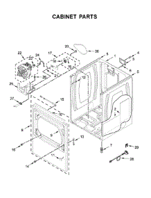 Cabinet Parts parts for Whirlpool Dryer YWED6120HC0 from AppliancePartsPros.com