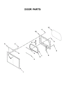 Door Parts parts for Whirlpool Dryer YWED6120HC0 from AppliancePartsPros.com