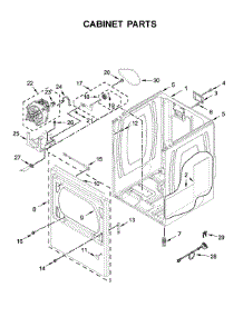 Cabinet Parts parts for Whirlpool Dryer YWED6120HC1 from AppliancePartsPros.com