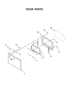 Door Parts parts for Whirlpool Dryer YWED6120HW1 from AppliancePartsPros.com