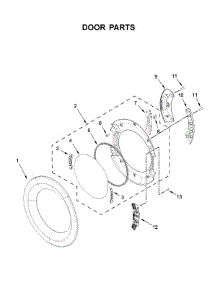 Door Parts parts for Whirlpool Dryer YWED6620HC1 from AppliancePartsPros.com