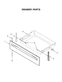 Drawer Parts parts for Whirlpool Electric Range YWEE510S0FB2 from AppliancePartsPros.com