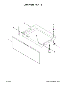 Drawer Parts parts for Whirlpool Electric Range YWEE515S0LV2 from AppliancePartsPros.com