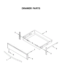 Drawer Parts parts for Whirlpool Electric Range YWEE745H0FS2 from AppliancePartsPros.com