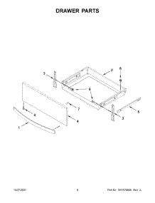 Drawer Parts parts for Whirlpool Electric Range YWEE750H0HB2 from AppliancePartsPros.com