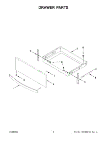 Drawer Parts parts for Whirlpool Electric Range YWEE750H0HB4 from AppliancePartsPros.com