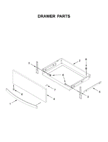 Drawer Parts parts for Whirlpool Electric Range YWEE750H0HW1 from AppliancePartsPros.com
