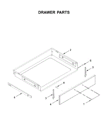Drawer Parts parts for Whirlpool Electric Range YWEEA25H0HN1 from AppliancePartsPros.com