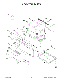 Cooktop Parts parts for Whirlpool Electric Range YWEEA25H0HZ5 from AppliancePartsPros.com