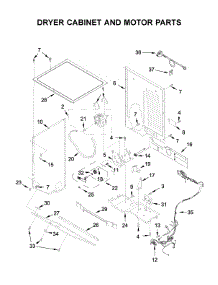 Dryer Cabinet And Motor Parts parts for Whirlpool Laundry Center YWET4027HW1 from AppliancePartsPros.com