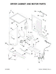 Dryer Cabinet And Motor Parts parts for Whirlpool Washer YWET4027HW2 from AppliancePartsPros.com