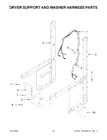 Dryer Support And Washer Harness Parts parts for Whirlpool Washer YWET4027HW2 from AppliancePartsPros.com