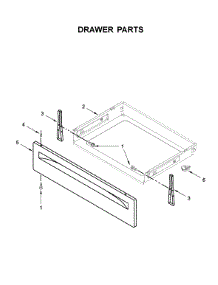 Drawer Parts parts for Whirlpool Electric Range YWFC150M0EB3 from AppliancePartsPros.com