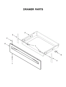 Drawer Parts parts for Whirlpool Electric Range YWFC150M0EB4 from AppliancePartsPros.com