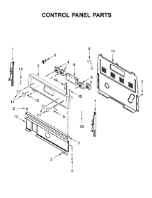 Control Panel Parts parts for Whirlpool Electric Range YWFC150M0EW3 from AppliancePartsPros.com