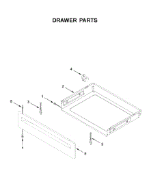 Drawer Parts parts for Whirlpool Electric Range YWFC150M0JB0 from AppliancePartsPros.com
