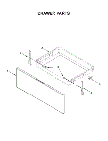 Drawer Parts parts for Whirlpool Electric Range YWFC310S0ES3 from AppliancePartsPros.com