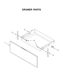Drawer Parts parts for Whirlpool Electric Range YWFC310S0ES4 from AppliancePartsPros.com