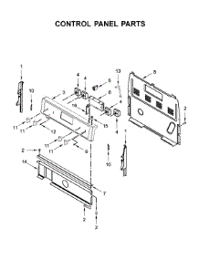Control Panel Parts parts for Whirlpool Electric Range YWFC310S0EW3 from AppliancePartsPros.com