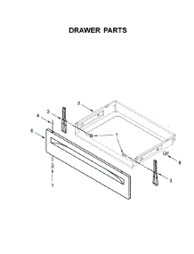 Drawer Parts parts for Whirlpool Electric Range YWFC310S0EW3 from AppliancePartsPros.com