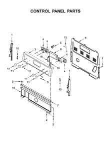 Control Panel Parts parts for Whirlpool Electric Range YWFC310S0EW4 from AppliancePartsPros.com