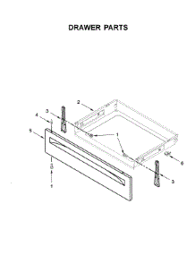 Drawer Parts parts for Whirlpool Electric Range YWFC310S0EW4 from AppliancePartsPros.com